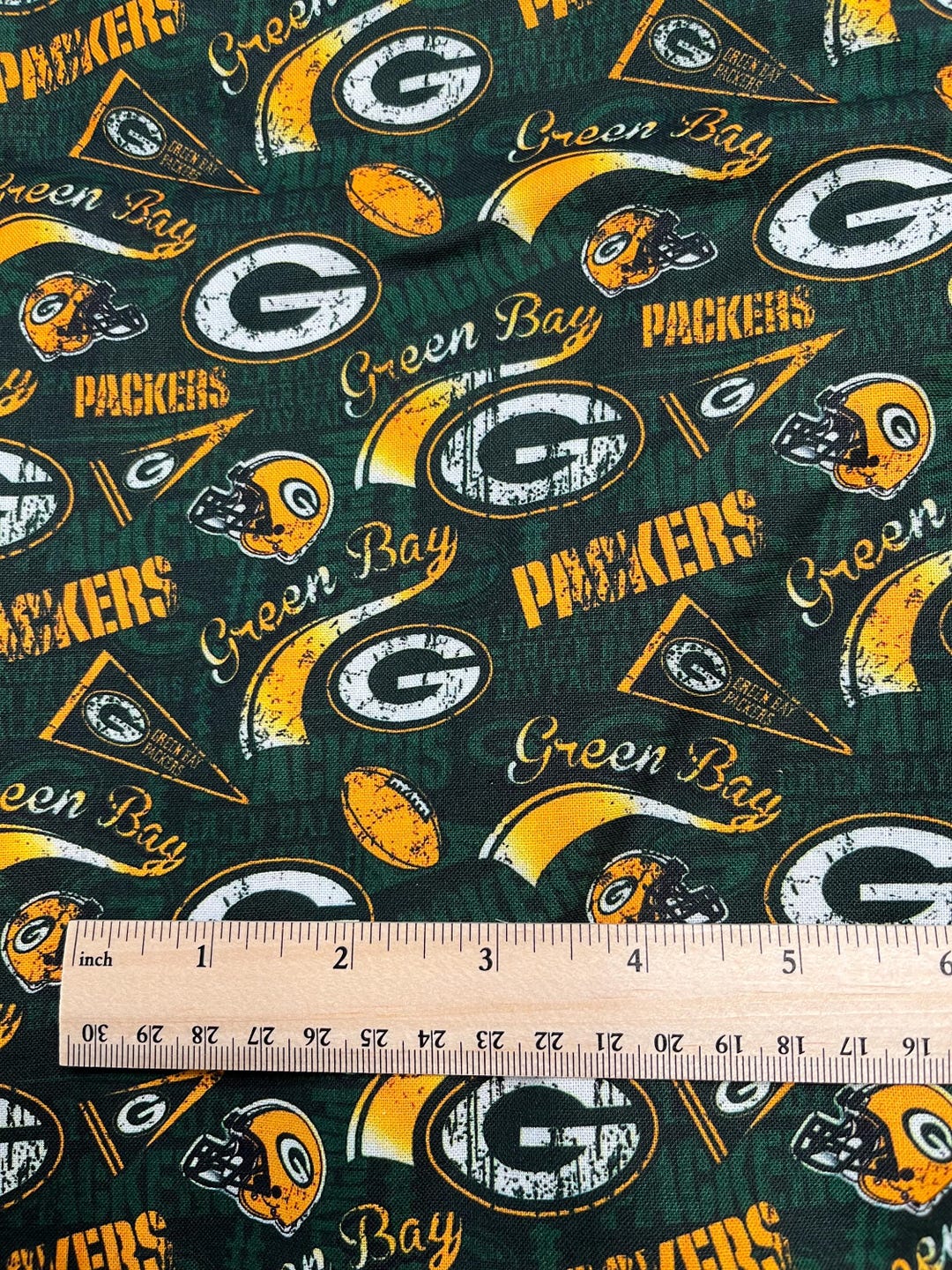 Green Bay Packers Fabric, Green Bay, Fabric, 100% Cotton, NFL Fabric ...