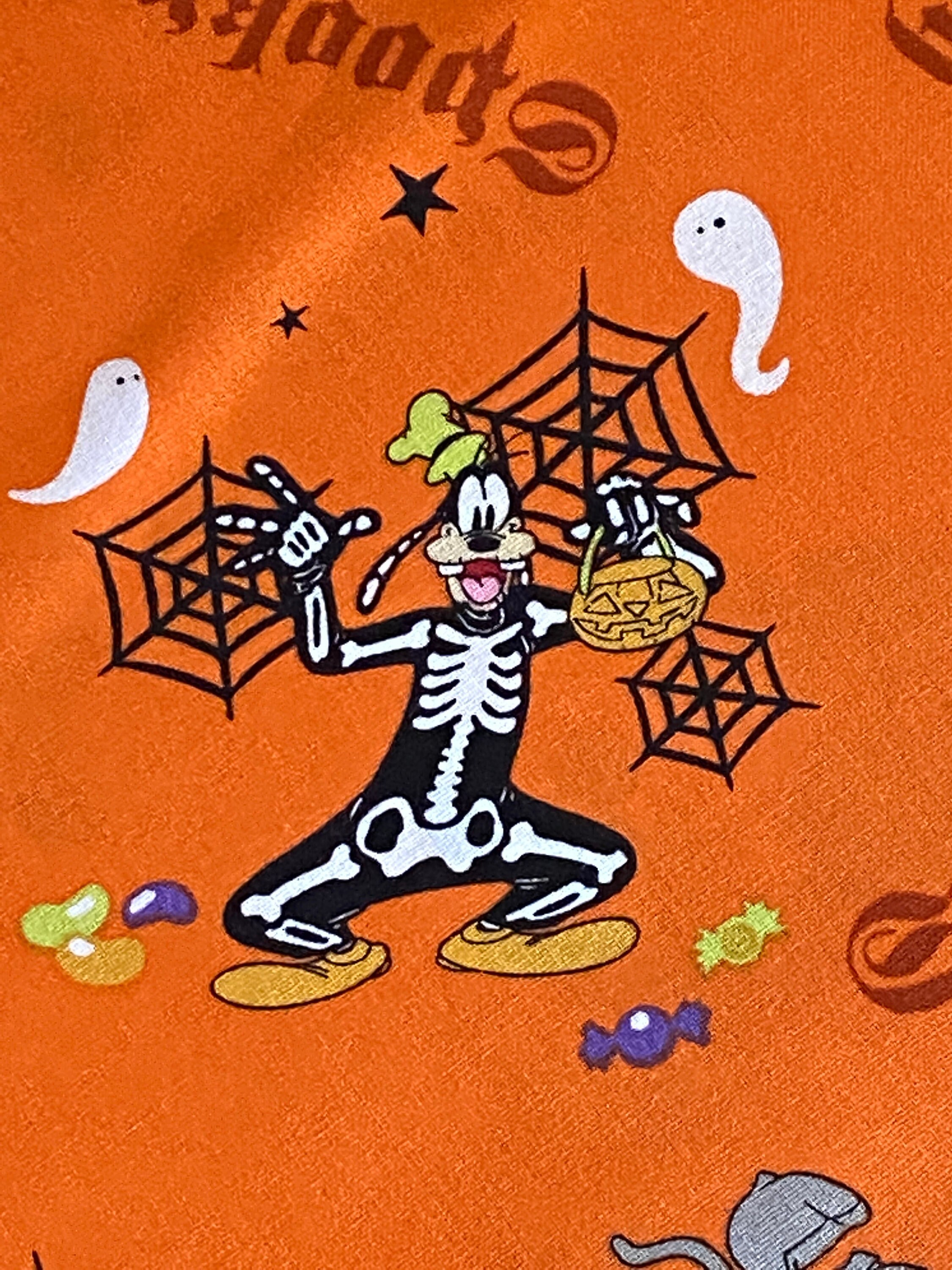 Mickey Halloween Fabric Disney Fabric SPOOKY Halloween - Etsy