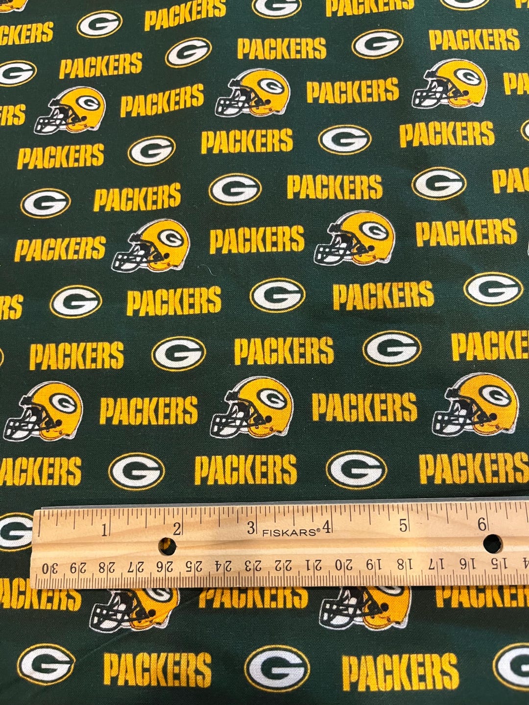 Packer Material Green Bay Packers Fabric, Green Bay, Fabric, 100% Cotton, NFL Fabric ...