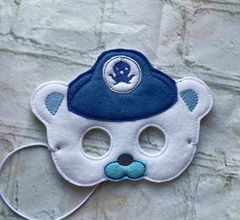 Handmade Octo-Nauts character felt face mask image 5