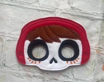 Handmade Coco Miguel Day of the Dead felt face mask