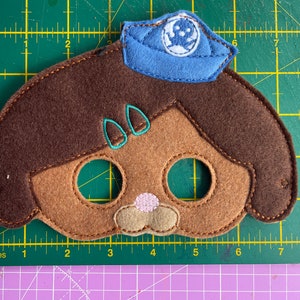 Handmade Octo-Nauts character felt face mask image 3