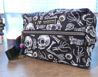 Skulls and Eyes Fanny Pack: Punk Goth Waist Bag or Crossbody Bag