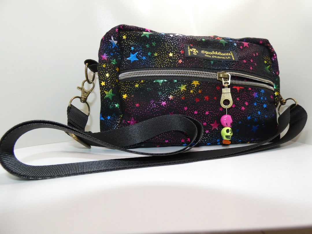 Handmade Colorful Stars Crossbody Bag and Fanny Pack Punk, Pastel Goth