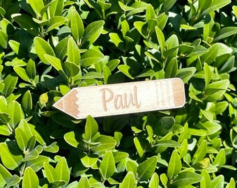 Bolígrafos decorativos dispersos, set de 10, fabricados en madera de 4 mm - se pueden personalizar - ideales para inscripciones escolares