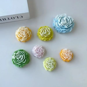 Peony Candle Mold Rose Mold Silicone Peony Mold Flower Silicone Mold Soap Mold Concrete Mold Vase Mold Tray Mold DIY and More Molds