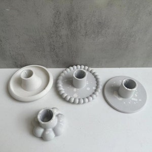 Cylindrical Candle Holder Mold Paw Candle Holder Silicone Mold Candlestick Mold Concrete Mold Plaster Mold Epoxy Resin Mold DIY Molds
