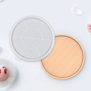 Round Fruit Tray Mold Silicone Mold Concrete Mold Plaster Tray Silicone Mold Jewelry Tray Molds Epoxy Resin Dish Plate Mold DIY