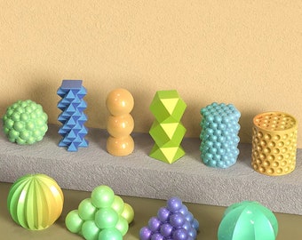 Pyramid Ball Bubble Ball Hexagon Sphere Mold Silicone Mold Candle Mold Soap Mold Concrete Mold Vase Mold Tray Mold DIY and More Molds