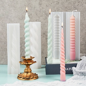 Twisted Candle Molds,spiral Rod Candle Mold Candlestick Twisted Candle Molds,spiral Rod Candle Mold Candlestick
