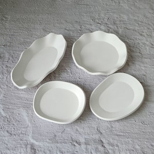 İrregular Tray Mold Round Oval Silicone Mold Concrete Mold Plaster Tray Silicone Mold Jewelry Tray Molds Epoxy Resin Dish Plate Mold DIY
