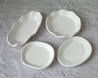 İrregular Tray Mold Round Oval Silicone Mold Concrete Mold Plaster Tray Silicone Mold Jewelry Tray Molds Epoxy Resin Dish Plate Mold DIY