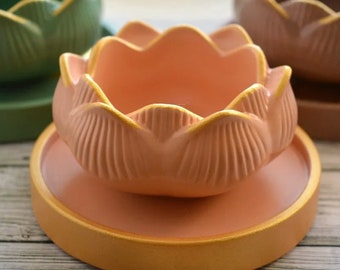 Lotus Candle Holder Mold Flower Holder Silicone Mold Lotus Candlestick Mold  Concrete Mold Plaster Mold Epoxy Resin Mold
