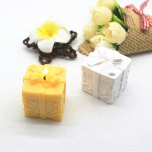 Molde de caja de regalo Molde de silicona para caja de regalo de Navidad Molde para velas Molde para jabón Molde para hormigón Molde para jarrones Molde para bandeja Moldes para bricolaje y más