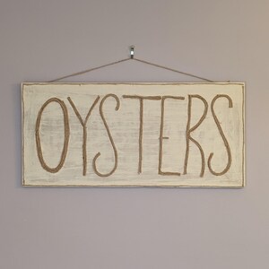 Oysters Sign - Wood