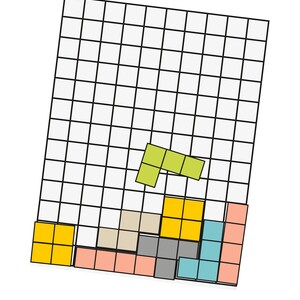 Tetris Printable Game, Tetris Puzzle, Educational Game, Kids Activity ...