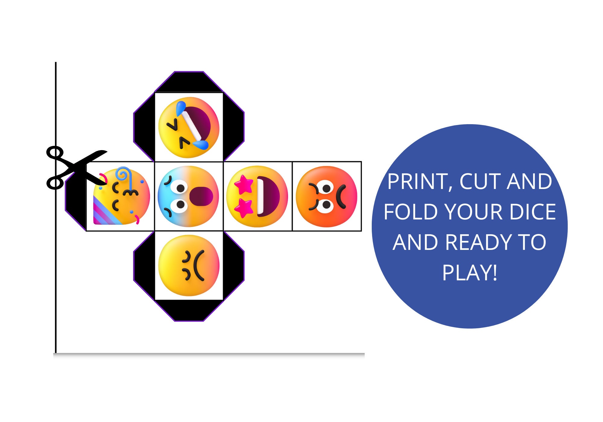 Emoji Icebreaker Game, Fun Printable Activity, Emoji Party Game, Story