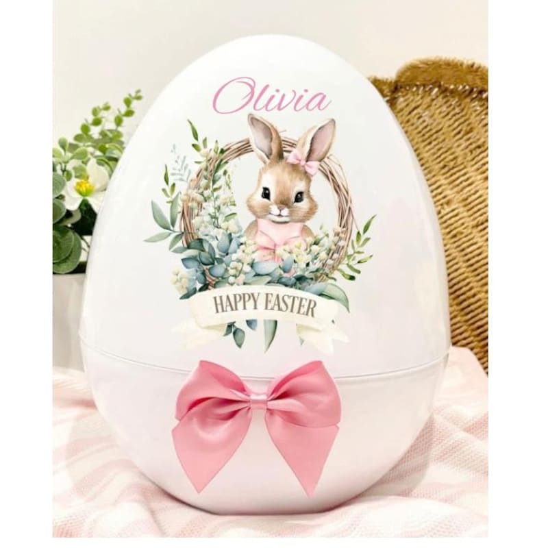 💖Buy More Save More💖Personalized Giant Fillable Plastic Easter Eggs, 14” Fillable Egg, Jumbo Eggs, Easter Gift, Plastic Easter Egg and Cup, Fillable Plastic Egg