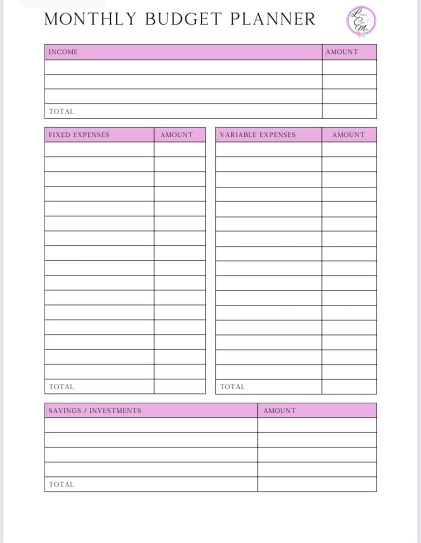 Expense Tracker, Biweekly Budget Paycheck Budget,finance