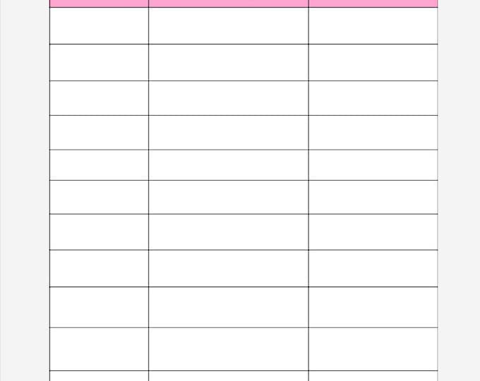 Payment Tracker Printable / Bill Payment Tracker Instant Download ...
