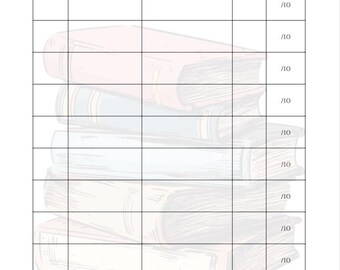 Printable Reading Log for Kids & Adults (Digital Download)
