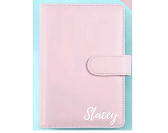 Personalised budget binder with 5 wallets/personalised budget planner/savings binder/cash envelopes/cash stuffing/A6 binder/first home/