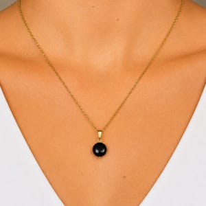 Black Tourmaline Crystal Necklace |Handmade Protection Jewellery