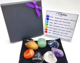 7 Chakra Crystal Set. 7 Chakra Stones. Healing Crystals