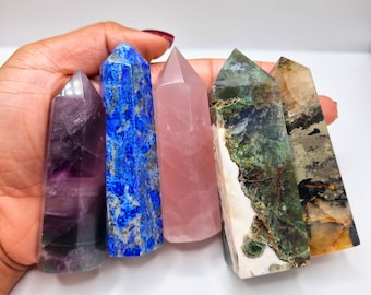 Crystal Towers. Natural Crystals. Healing Crystals. Natural Crystal Points.