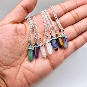 Natural Crystal Point Necklace. Crystal Necklace. Gemstone Necklace. image 9