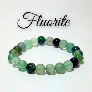 Natural Fluorite Bracelet | Crystal Bracelet | Healing Crystal Jewellery