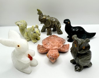 Natural Crystal Animal Carving. Healing Crystals. Jasper Carving Animals. Crystal Gifts.