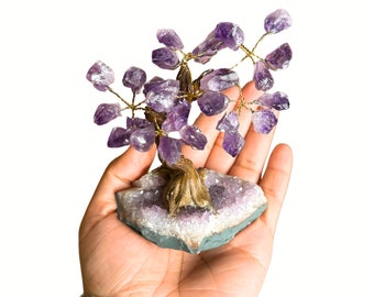 Natural Crystal Tree, Natural Amethyst, Crystal Home Decor, Healing Crystals.