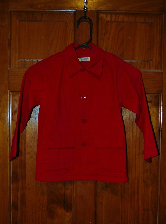 Vintage ~ 1960s Red Corduroy Child's Jacket by Rob