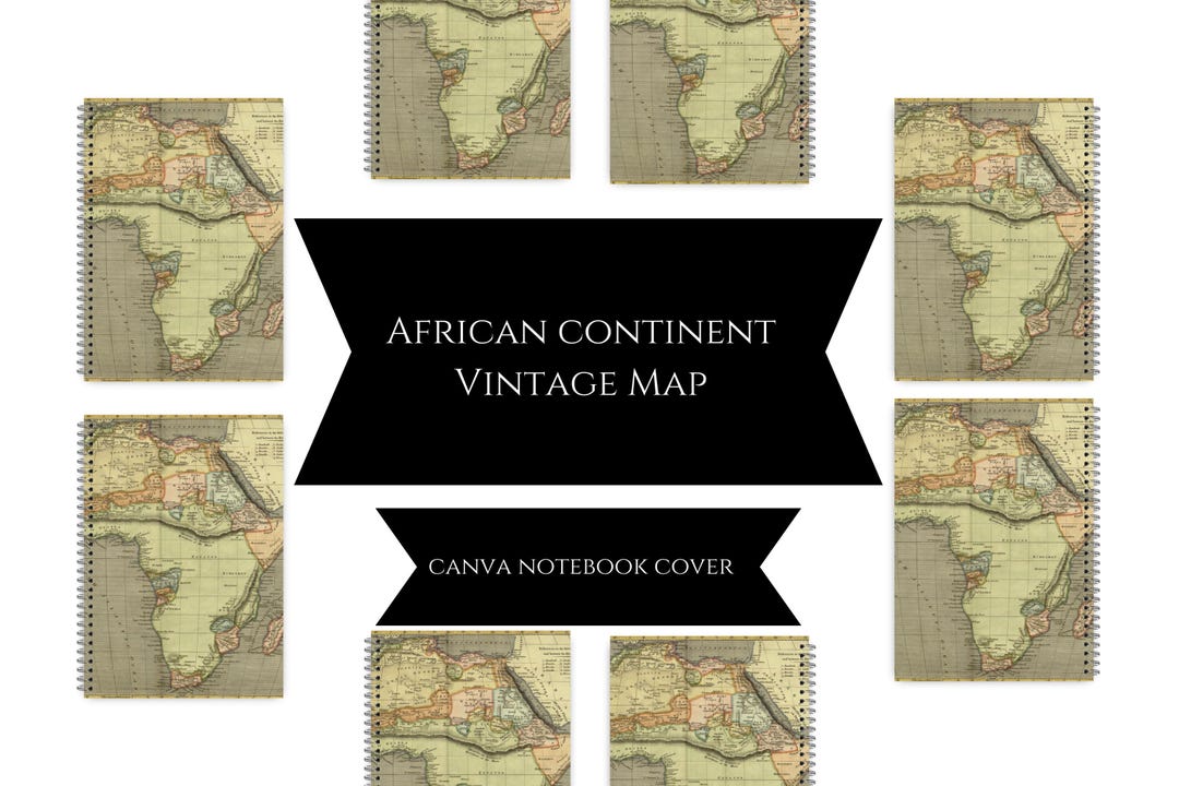 Historical World Map Notebook: Vintage Nautical Journal (canva Template ...