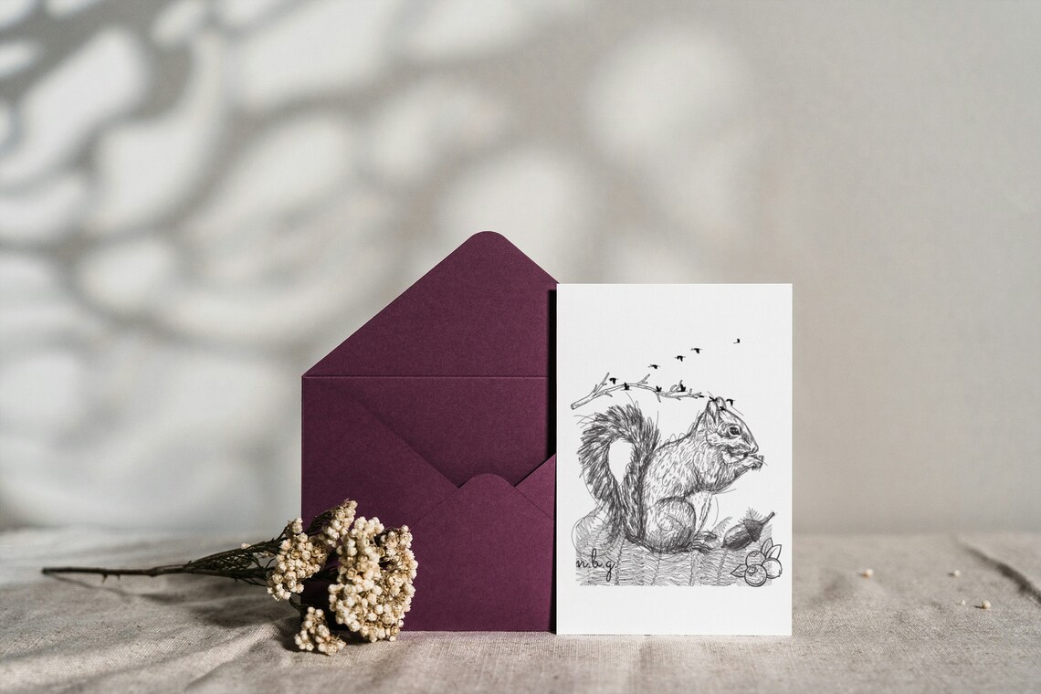 Nature Stationary, Wildlife Cards, Rustic Stationery, Nature Thank You