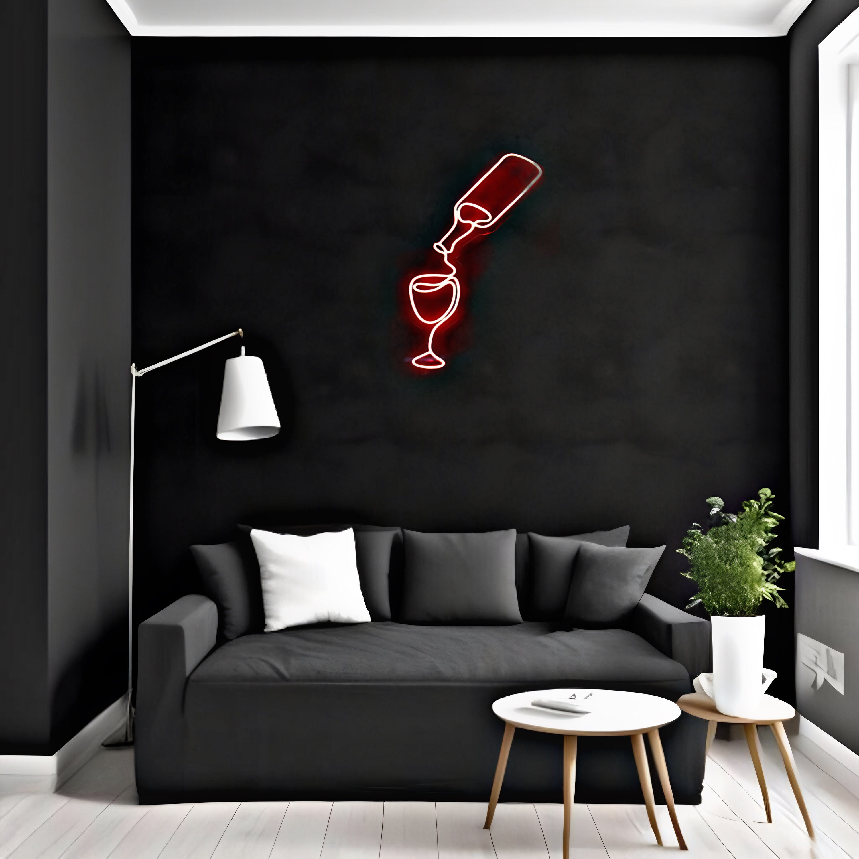 Pouring Wine Vino Neon Sign Wall Decoration Wall Hanging - Etsy
