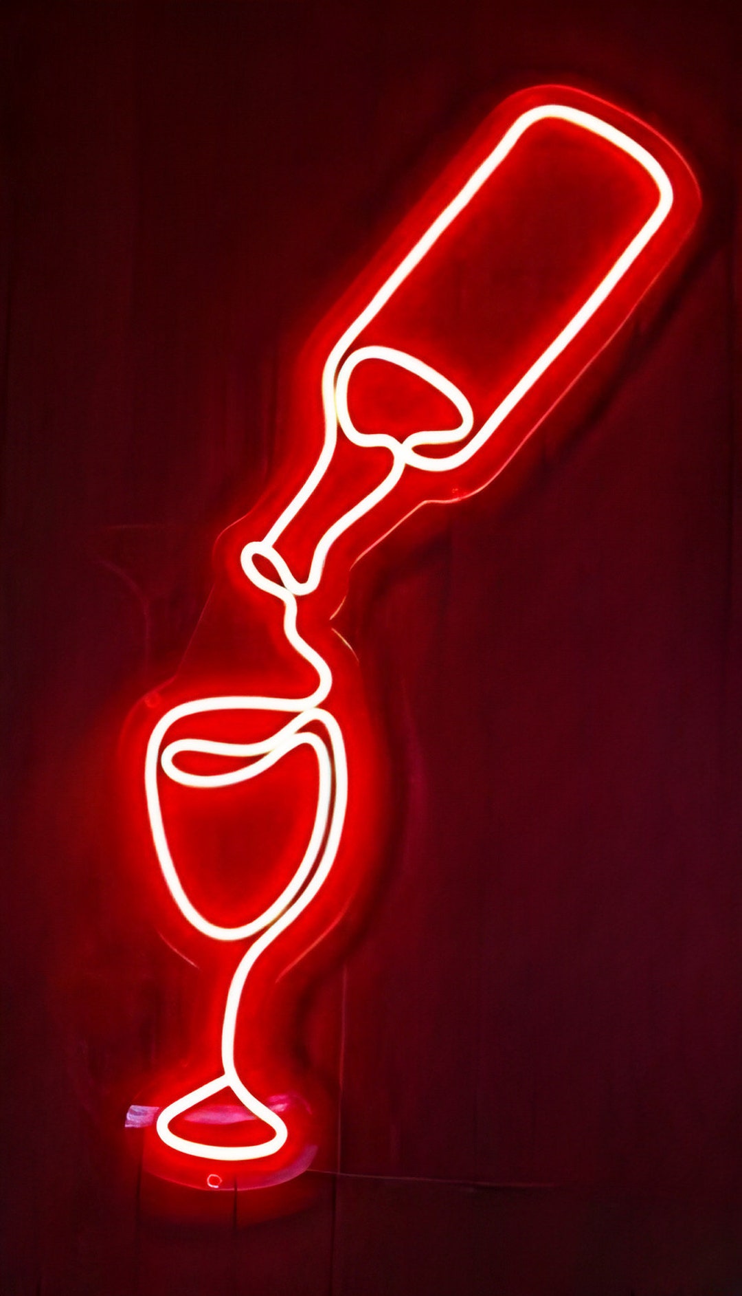 Pouring Wine Vino Neon Sign Wall Decoration Wall Hanging - Etsy