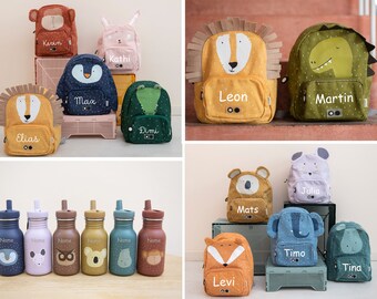 CHILDREN'S BACKPACK WITH NAME personalized as a set with water bottle / kindergarten backpack / Trixie backpack for children / gift children