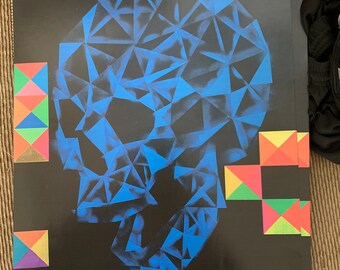 Blue crystal skull