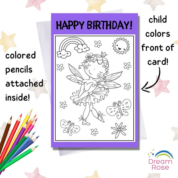 Color Pencils: Funny Birthday Card