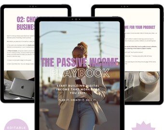 Done for You Passive Income Playbook PLR MRR eBook Guide|PLR Template|Editable Canva Resell eBook|Digital Product Download