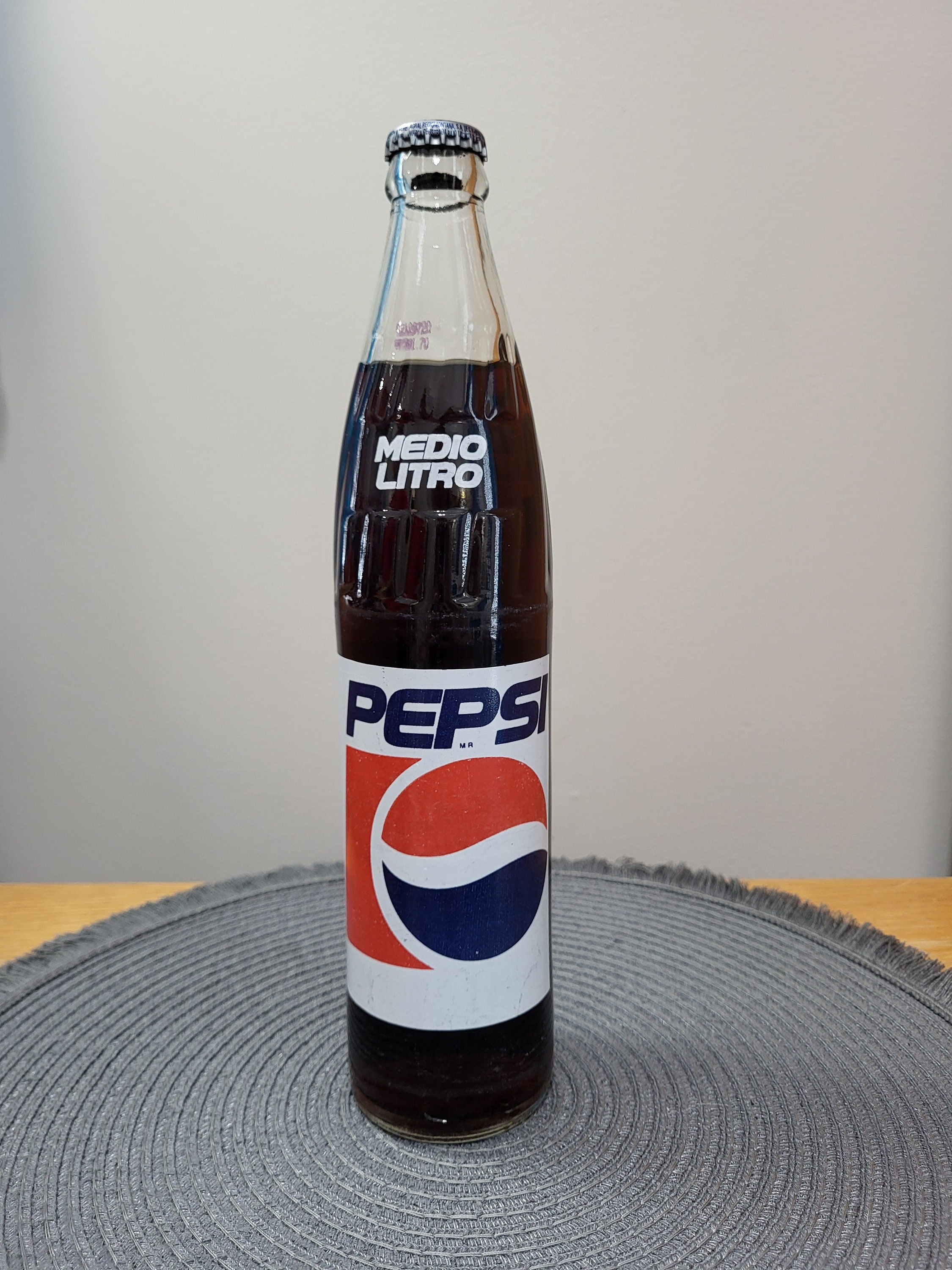Pepsi Medio Litro Glass Bottle - Etsy