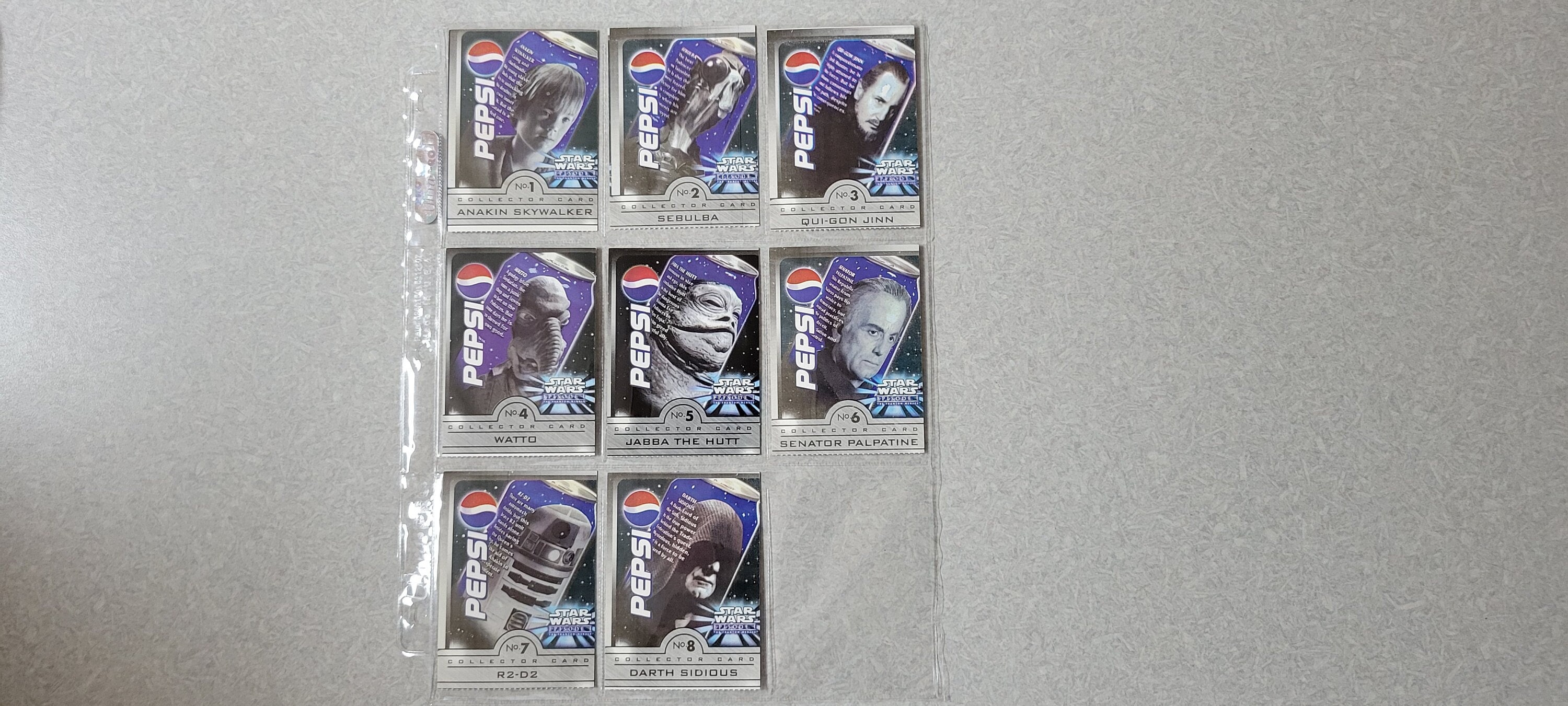 Pepsi Star Wars Complete Set of 24 Cards - Etsy