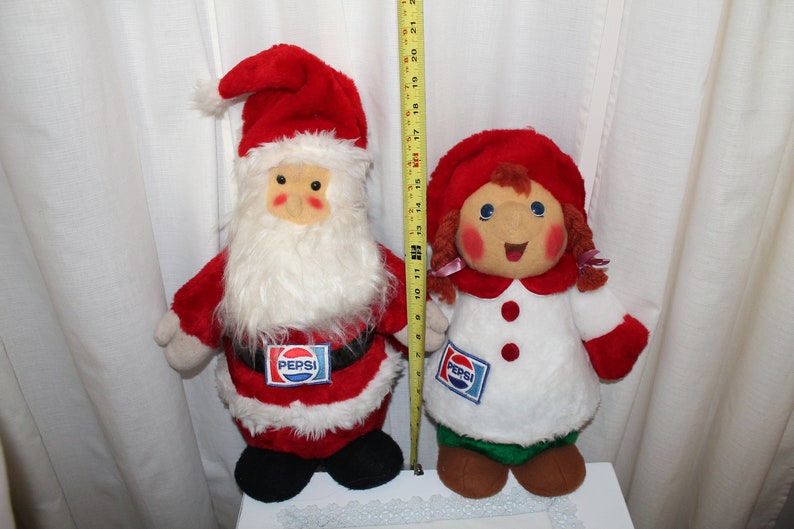 Vintage Animal Fair Pepsi Santa and Mrs. Claus Pair Etsy