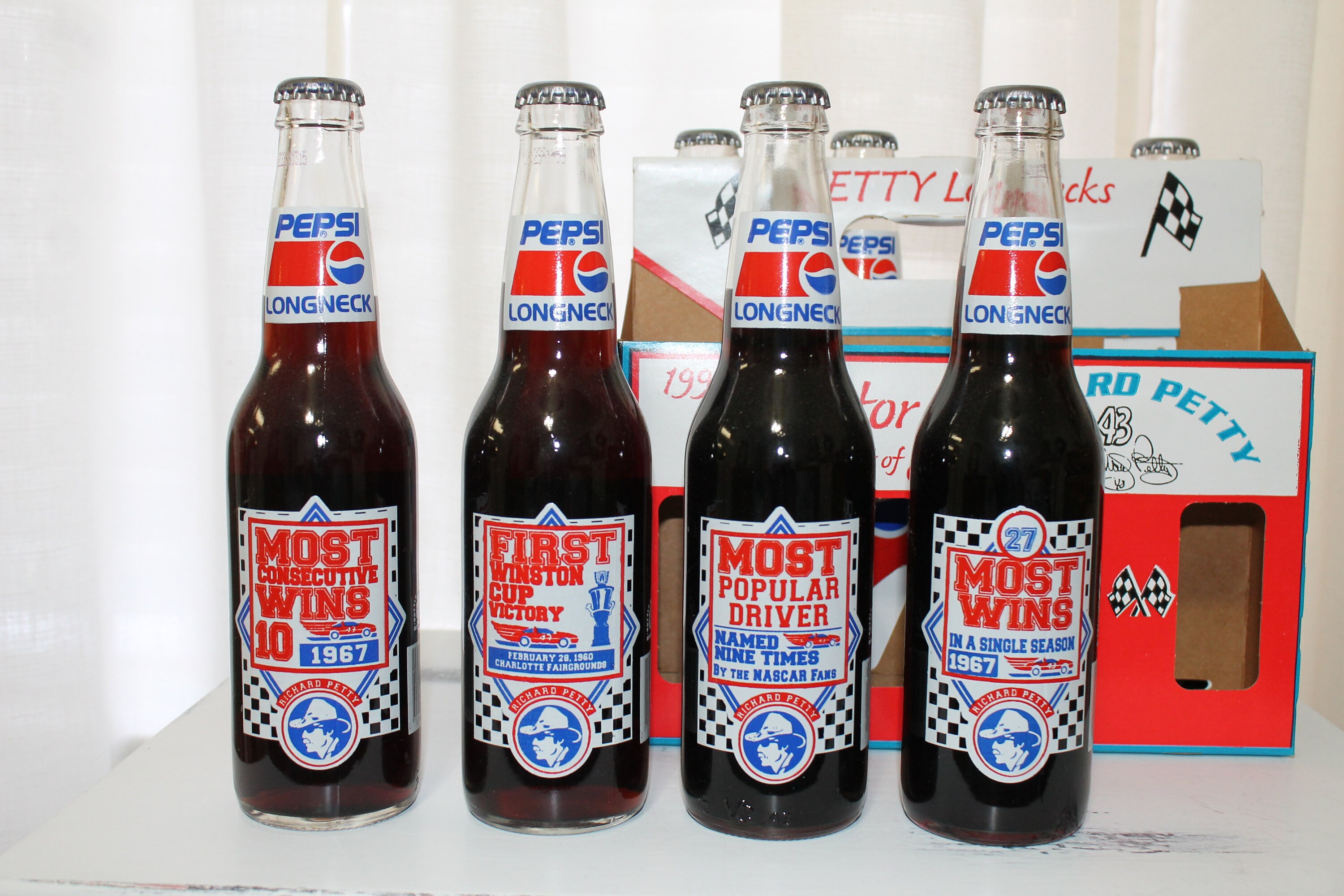Richard Petty 8pack Pepsi Bottles Collectors Set Etsy