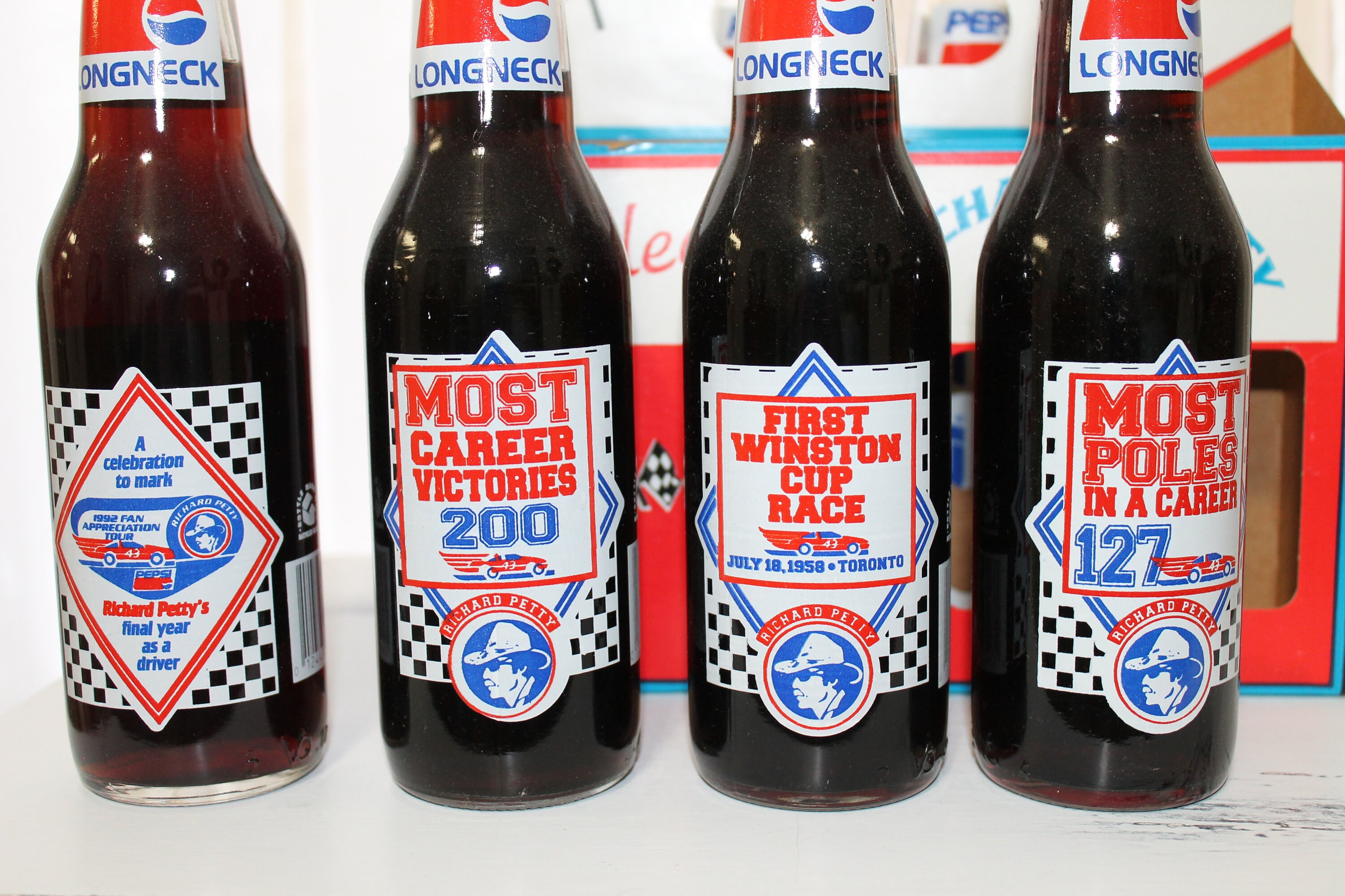Richard Petty 8pack Pepsi Bottles Collectors Set Etsy