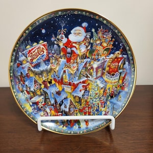 A Pepsi Cola Christmas Bill Bell Plate