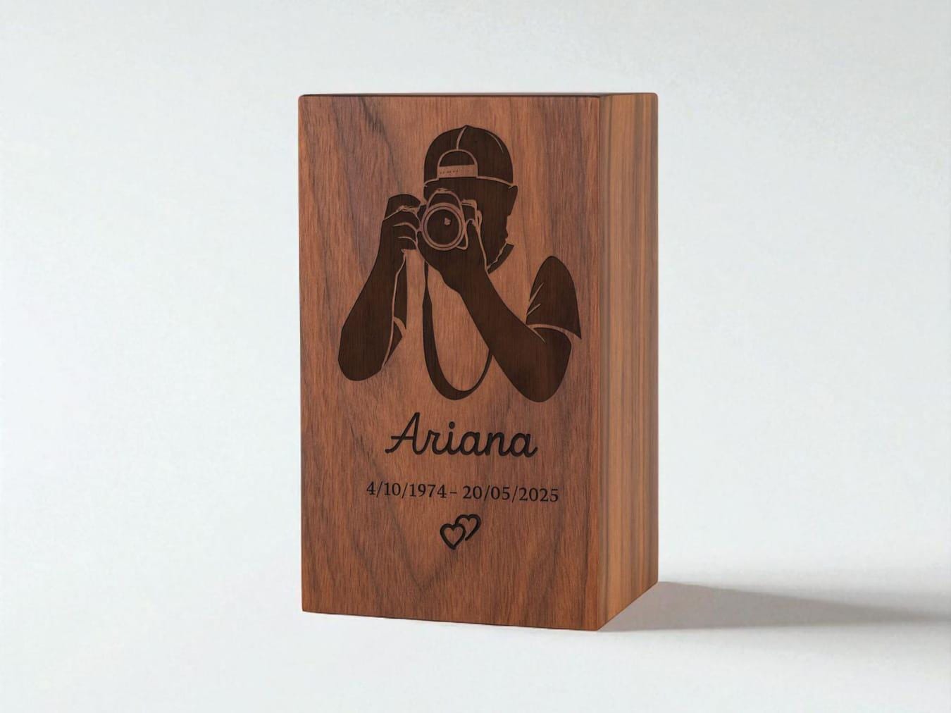 Custom Engraved Wooden Photo Plaque