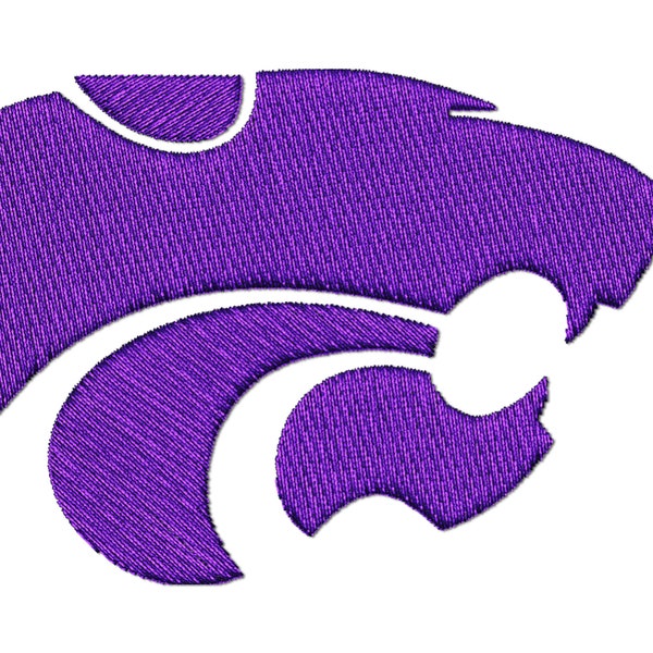 Wild Cat School Mascot Embroidery Design